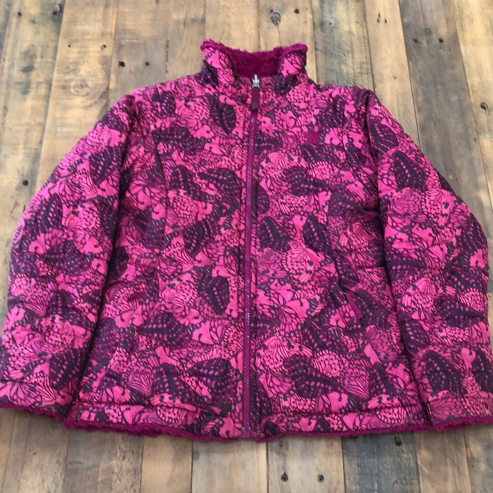 North Face Girls Reversible Jacket Size M (10/12)